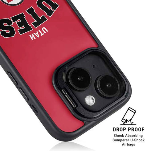 University of Utah Block U iPhone 15 Kickstand Case